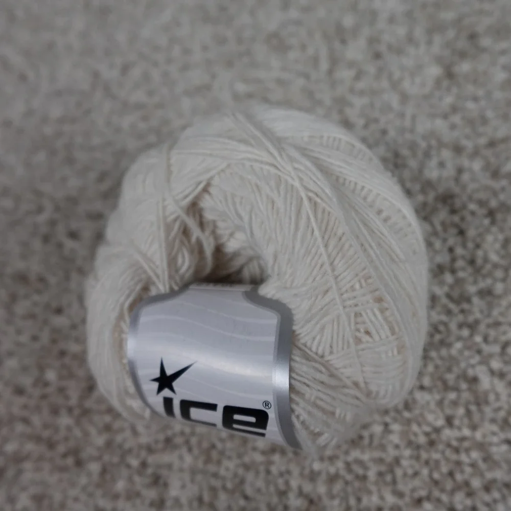 Ice Yarns Andes‎ Alpaca White 36412 Fine Weight Acrylic Alpaca Blend 50g Skein